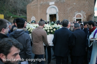 Castel Sant\'Elia - Una folla immensa ai funerali di Luca Graziosi