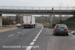 Uomo investito sulla Superstrada