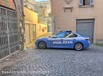 Viterbo - Polizia in via Romanelli