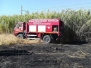 Vasto incendio vicino alla ferrovia