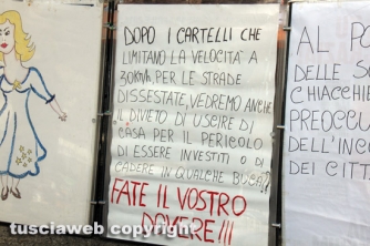 Via della Palazzina - Il sit-in di Solidarietà cittadina