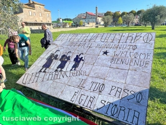 Inaugurazione monumento al pellegrino