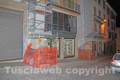 Via Garibaldi a ostacoli - L\'impalcatura