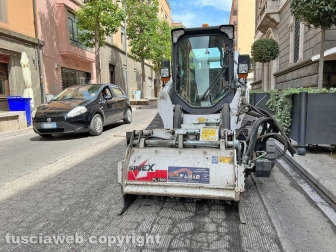 Viterbo - I lavori in via Marconi