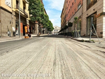 Viterbo - I lavori in via Marconi