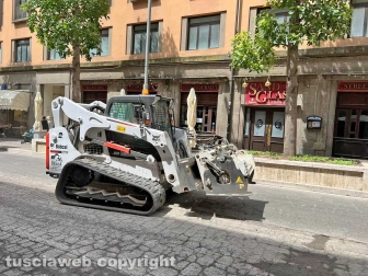 Viterbo - I lavori in via Marconi