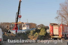 Alluvione - Vigili del fuoco a Montalto