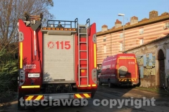 Alluvione - Vigili del fuoco a Montalto