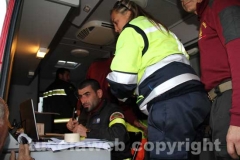 Alluvione - Vigili del fuoco a Montalto