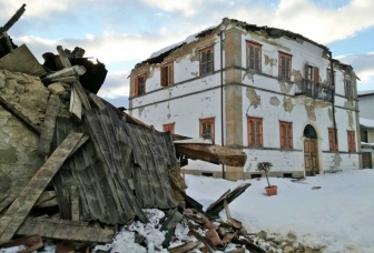 Vigili del fuoco ad Amatrice