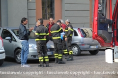 Vigili del fuoco sotto la Prefettura