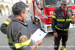 Vigili del fuoco sotto la Prefettura