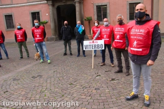Viterbo - La manifestazione dei Vigili del fuoco del Conapo