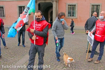 Viterbo - La manifestazione dei Vigili del fuoco del Conapo
