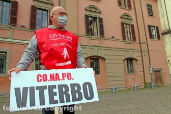 Viterbo - La manifestazione dei Vigili del fuoco del Conapo