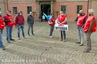 Viterbo - La manifestazione dei Vigili del fuoco del Conapo