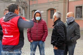 Viterbo - La manifestazione dei Vigili del fuoco del Conapo