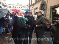 Giuseppe Parroncini in corteo