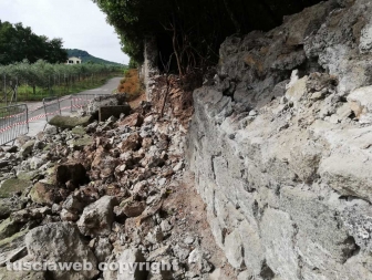 Villa Lante, il muro crollato