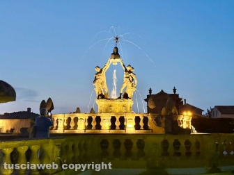 Bagnaia - Villa Lante restaurata e illuminata