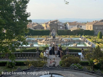 Bagnaia - Villa Lante restaurata e illuminata
