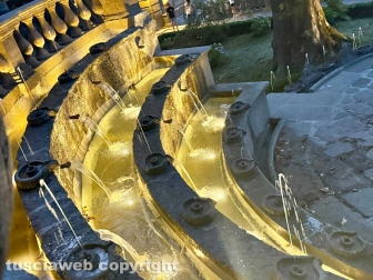 Bagnaia - Villa Lante restaurata e illuminata