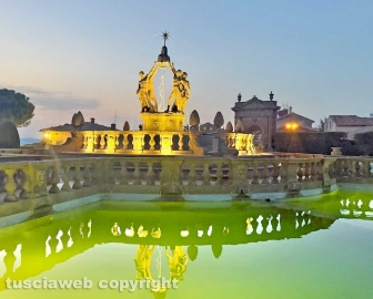 Bagnaia - Villa Lante restaurata e illuminata