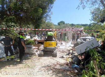 Bolsena - Forte esplosione distrugge casa