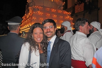 La consigliera Antonella Sberna e il consigliere regionale Daniele Sabatini