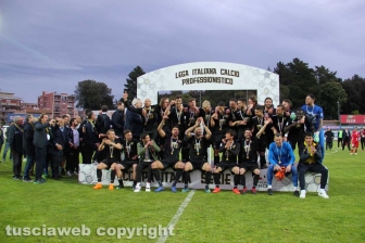 Sport - Calcio - La Viterbese vince la Coppa Italia - I festeggiamenti