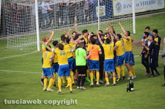 Calcio - Viterbese - I festeggiamenti