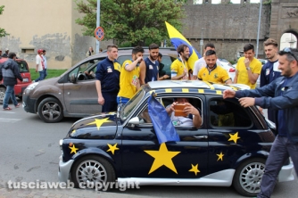 Calcio - Viterbese - I festeggiamenti