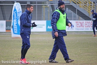 Viterbese, il primo allenamento di Luigi Falcone