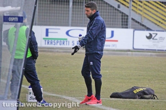 Viterbese, il primo allenamento di Luigi Falcone