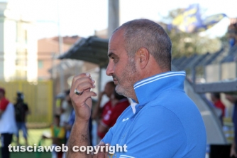 L\'allenatore della Viterbese Attilio Gregori