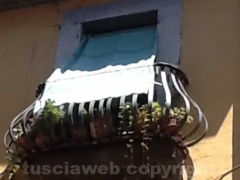 Balcone in via del Pavone oggi