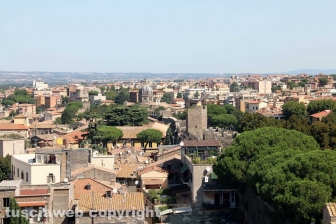 Viterbo dall'alto, dalla cima di Gloria