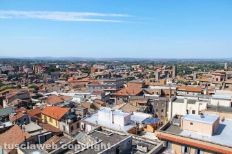Viterbo dall'alto, dalla cima di Gloria