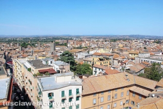 Viterbo dall'alto, dalla cima di Gloria