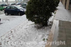 Viterbo imbiancata dalla grandine