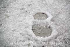 Viterbo imbiancata dalla grandine