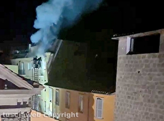Viterbo - Incendio in un appartamento in pieno centro storico nella notte