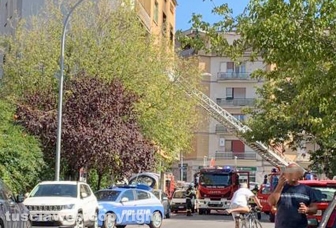 Viterbo - Incendio in un appartamento in via Monte Grappa