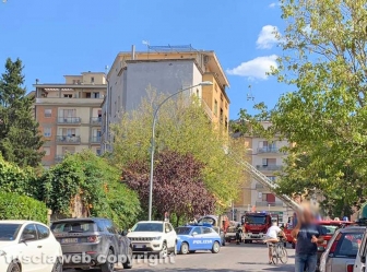 Viterbo - Incendio in un appartamento in via Monte Grappa