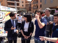 L\'assessore Sabatini e l\'europarlamentare Roberta Angelilli