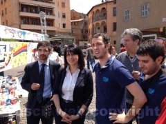 L\'assessore Sabatini e l\'europarlamentare Roberta Angelilli