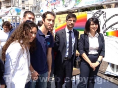 Sabatini, Angelilli e Antonella Sberna, coordinatrice provinciale di Giovane Italia