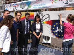 Sabatini, Angelilli e Antonella Sberna, coordinatrice provinciale di Giovane Italia