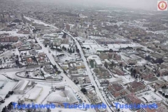 Viterbo e la Tuscia innevate viste dall\'elicottero