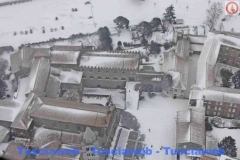 Viterbo e la Tuscia innevate viste dall\'elicottero